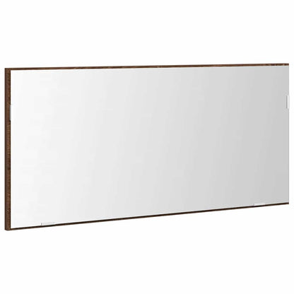 Specchio Rovere marrone 80 x 37 cm Vetro e Legno Ingegnerizzato | homemem39