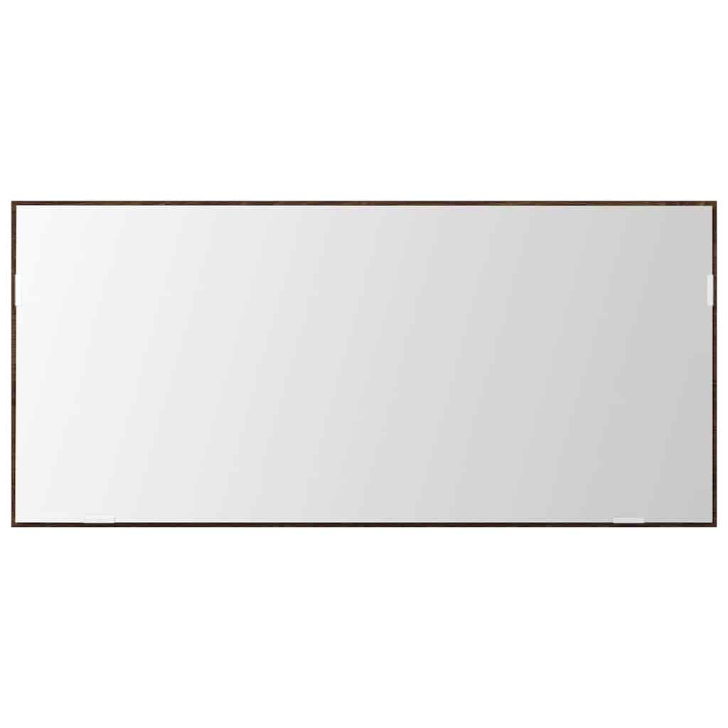 Specchio Rovere marrone 80 x 37 cm Vetro e Legno Ingegnerizzato | homemem39