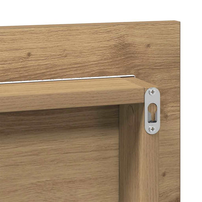 Specchio rovere artigianale 80 x 37 cm | homemem39