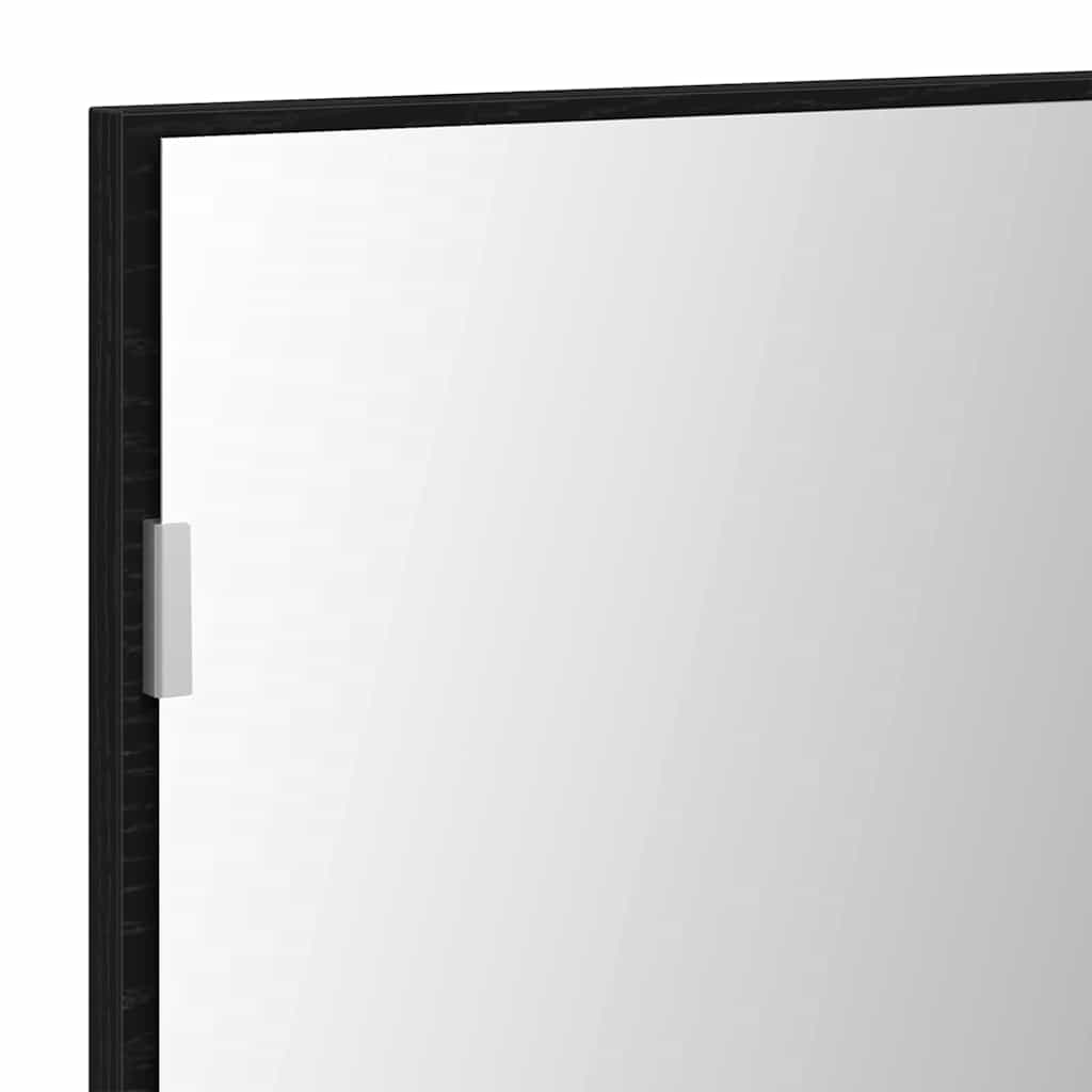 Specchio Rovere nero 80 x 37 cm Vetro e Legno Ingegnerizzato | homemem39