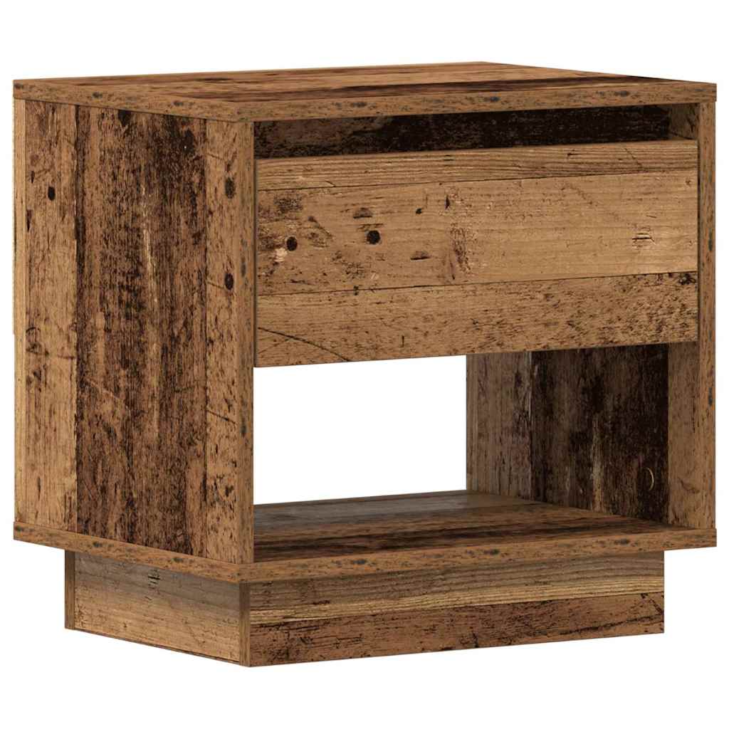Comodino 2 pcs Legno vecchio 45 x 34 x 44 cm Legno multistrato | homemem39