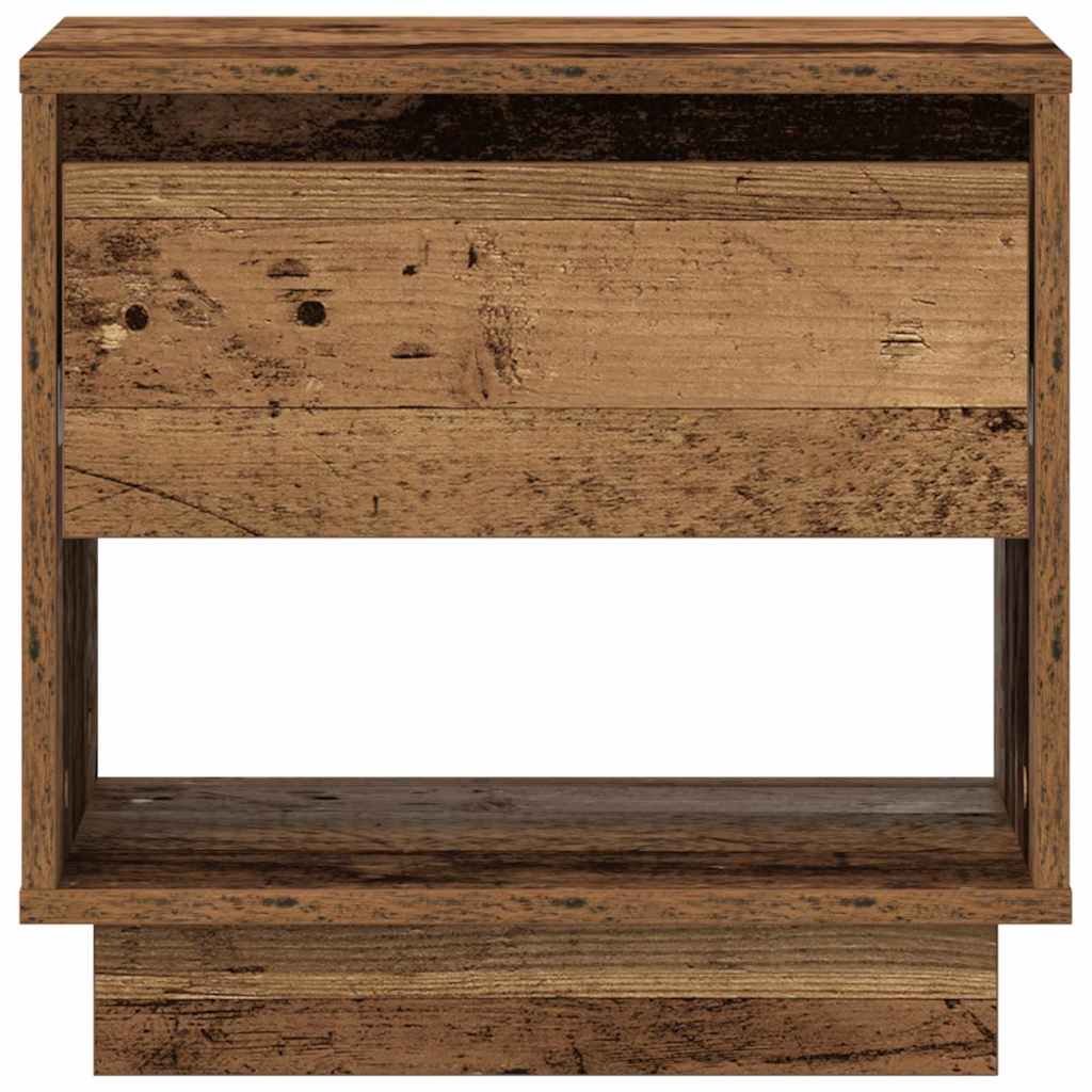 Comodino 2 pcs Legno vecchio 45 x 34 x 44 cm Legno multistrato | homemem39