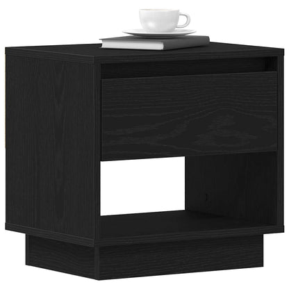 Comodino 2 pcs Rovere Nero 45 x 34 x 44 cm Legno multistrato | homemem39