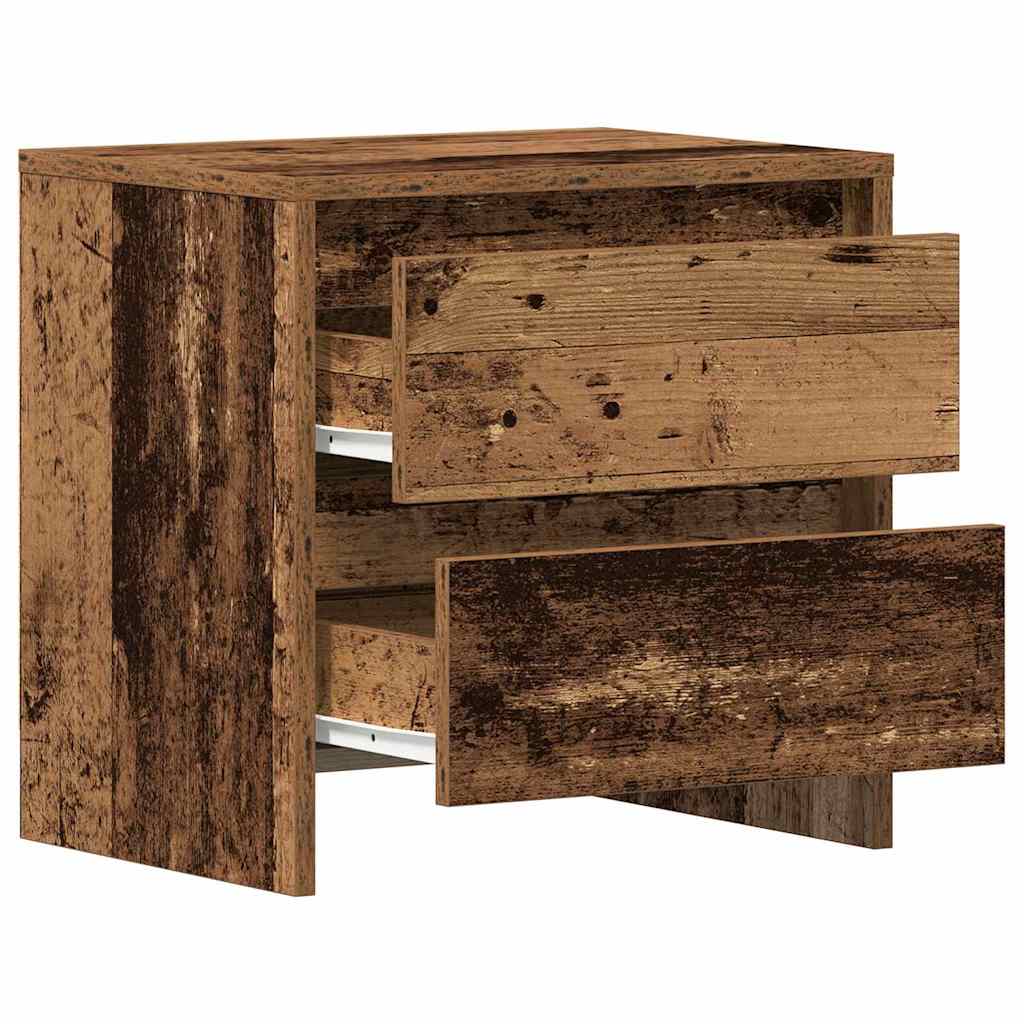 Armadio da Notte 2 pcs Legno vecchio 45 x 34 x 44,5 cm