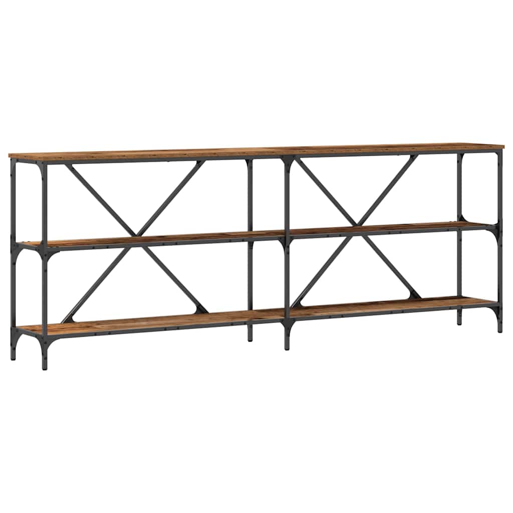 Tavolo consolle Marrone 200 x 30 x 75 cm Legno multistrato