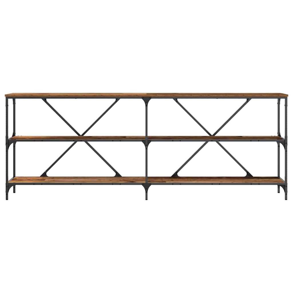 Tavolo consolle Marrone 200 x 30 x 75 cm Legno multistrato