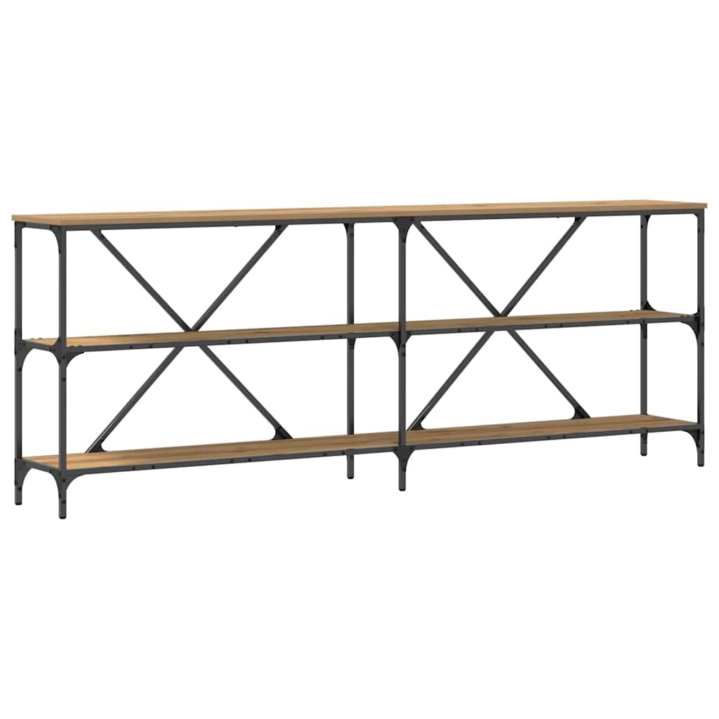 Tavolo consolle Marrone 200 x 30 x 75 cm Legno multistrato