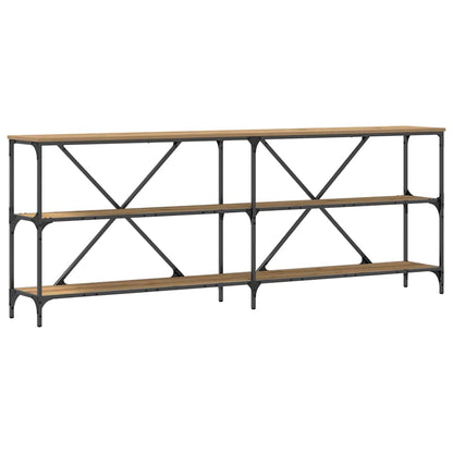 Tavolo consolle Marrone 200 x 30 x 75 cm Legno multistrato