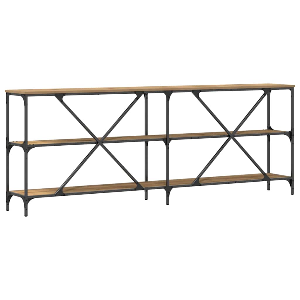 Tavolo consolle Marrone 200 x 30 x 75 cm Legno multistrato