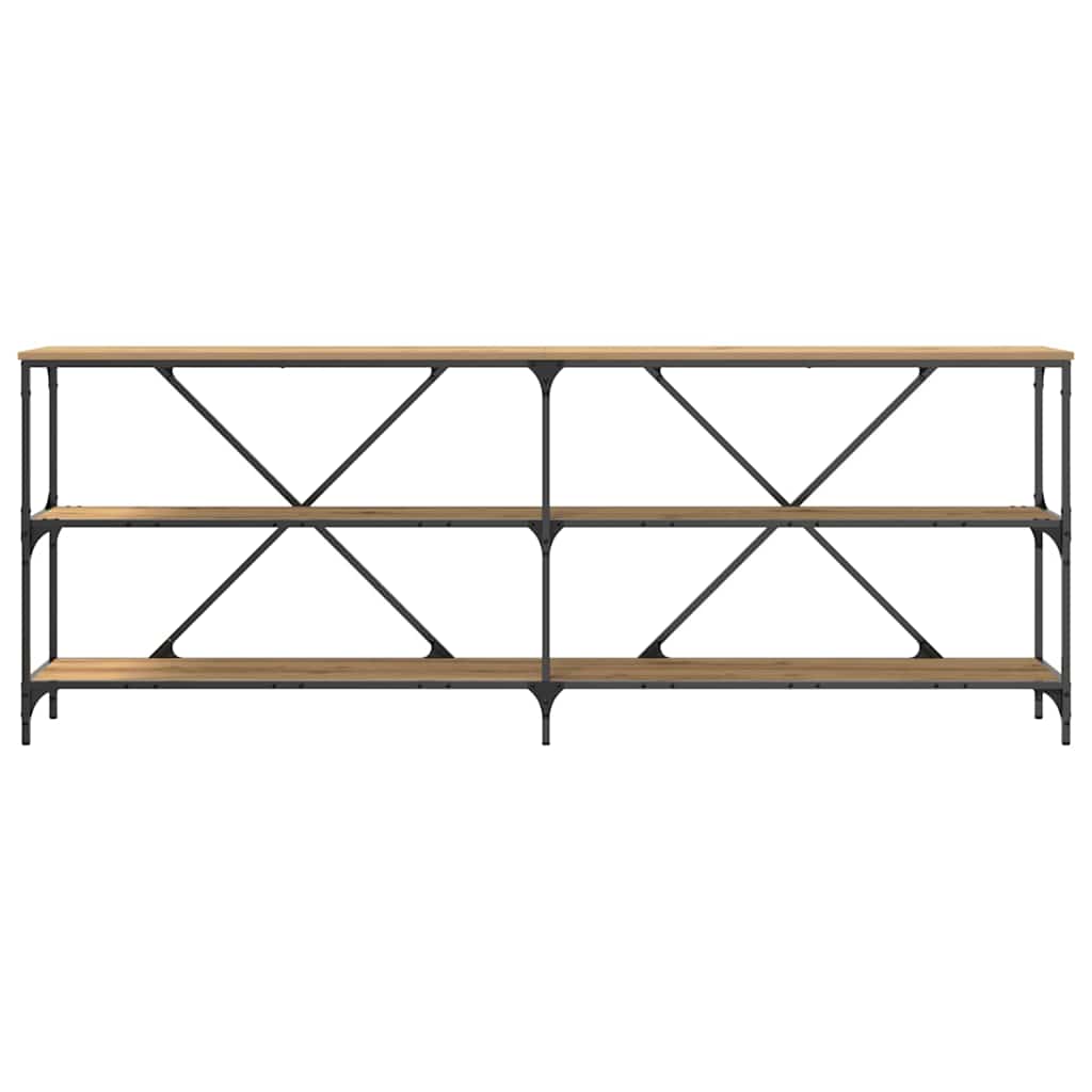 Tavolo consolle Marrone 200 x 30 x 75 cm Legno multistrato