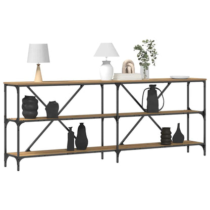 Tavolo consolle Marrone 200 x 30 x 75 cm Legno multistrato