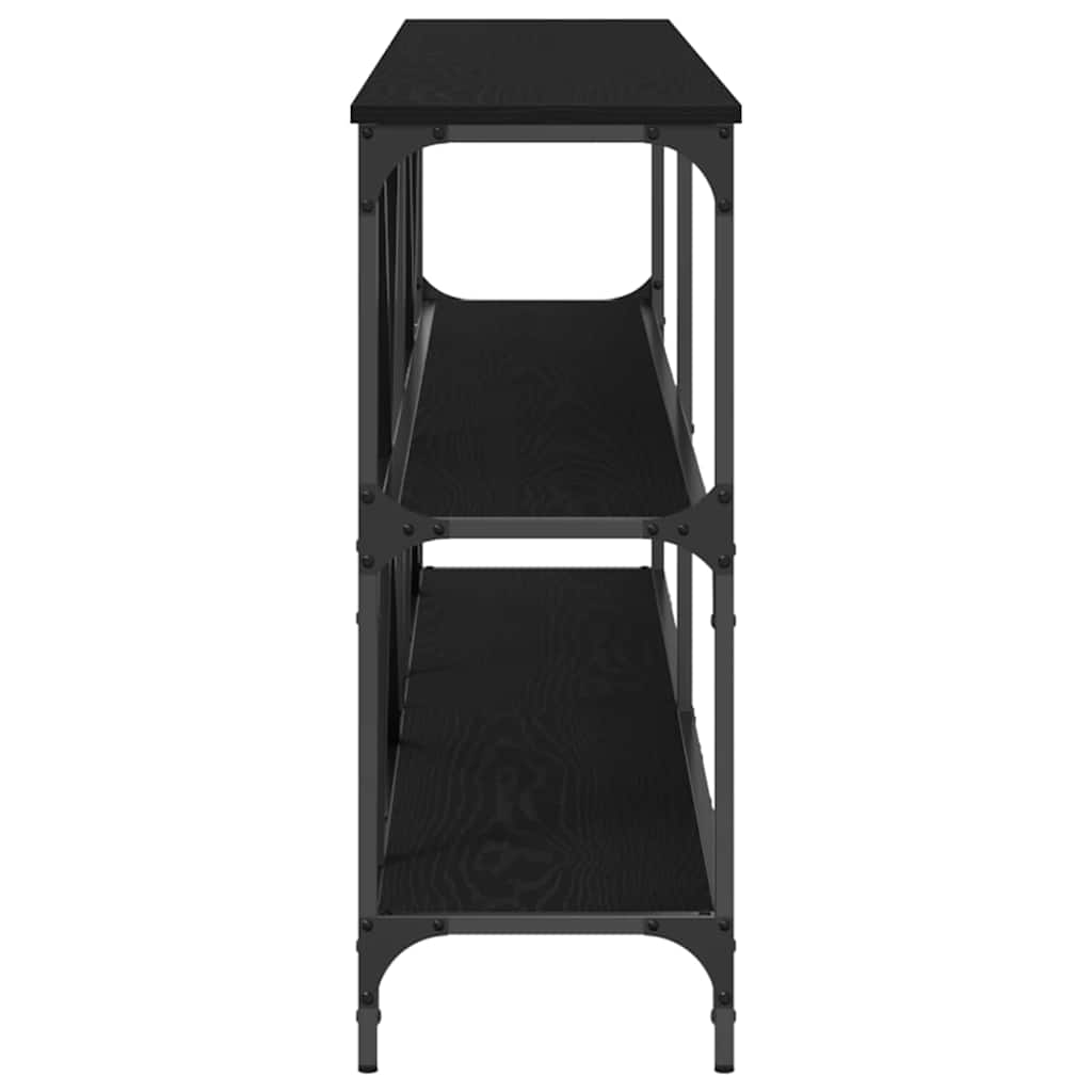 Tavolo consolle Nero 200 x 30 x 75 cm Legno multistrato