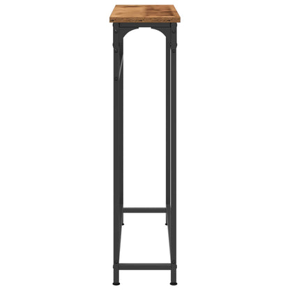 Tavolo consolle con lo scaffale Legno vecchio 75 x 19,5 x 75 cm | homemem39