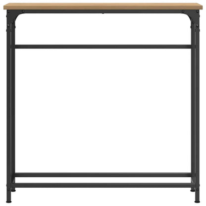 Tavolo Consolle rovere artigianale 75 x 19.5 x 75 cm