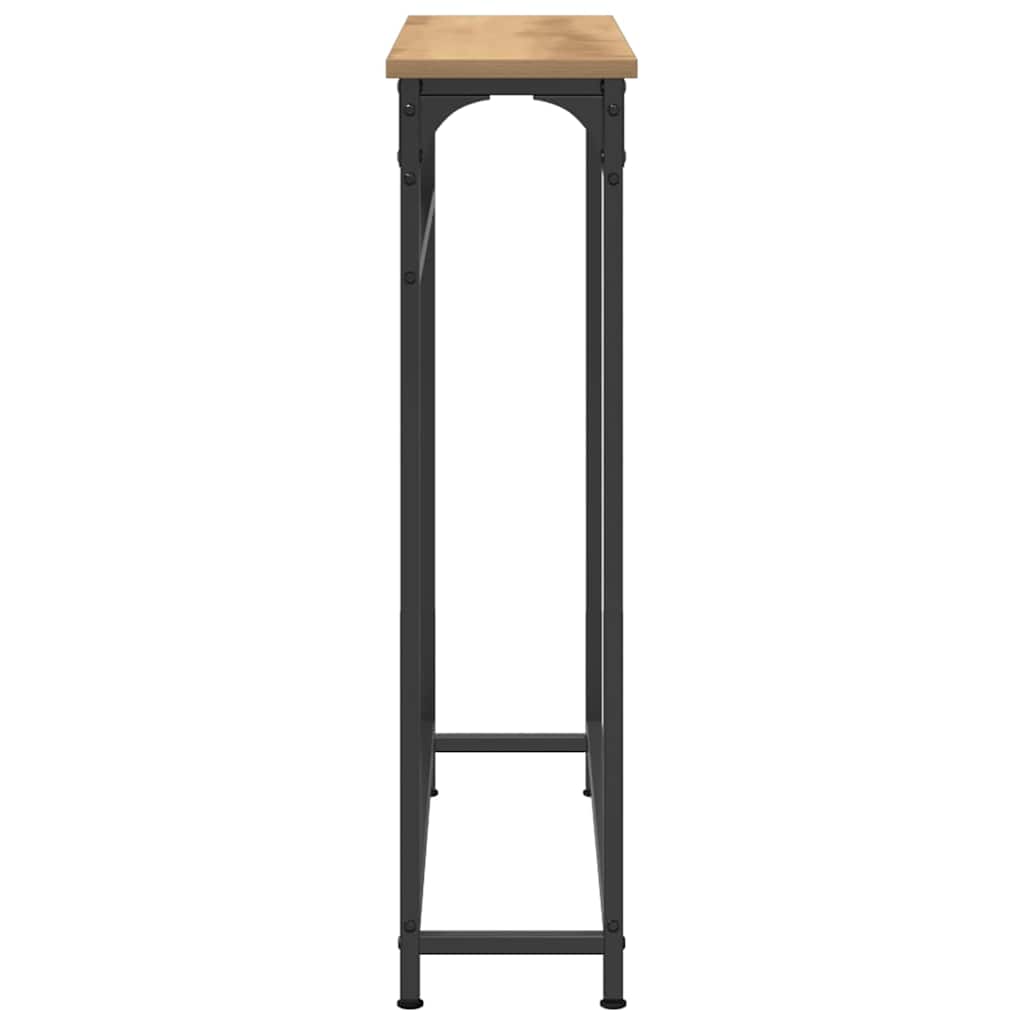 Tavolo Consolle rovere artigianale 75 x 19.5 x 75 cm