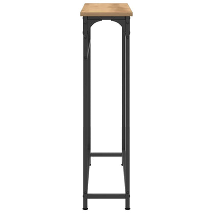 Tavolo Consolle rovere artigianale 75 x 19.5 x 75 cm