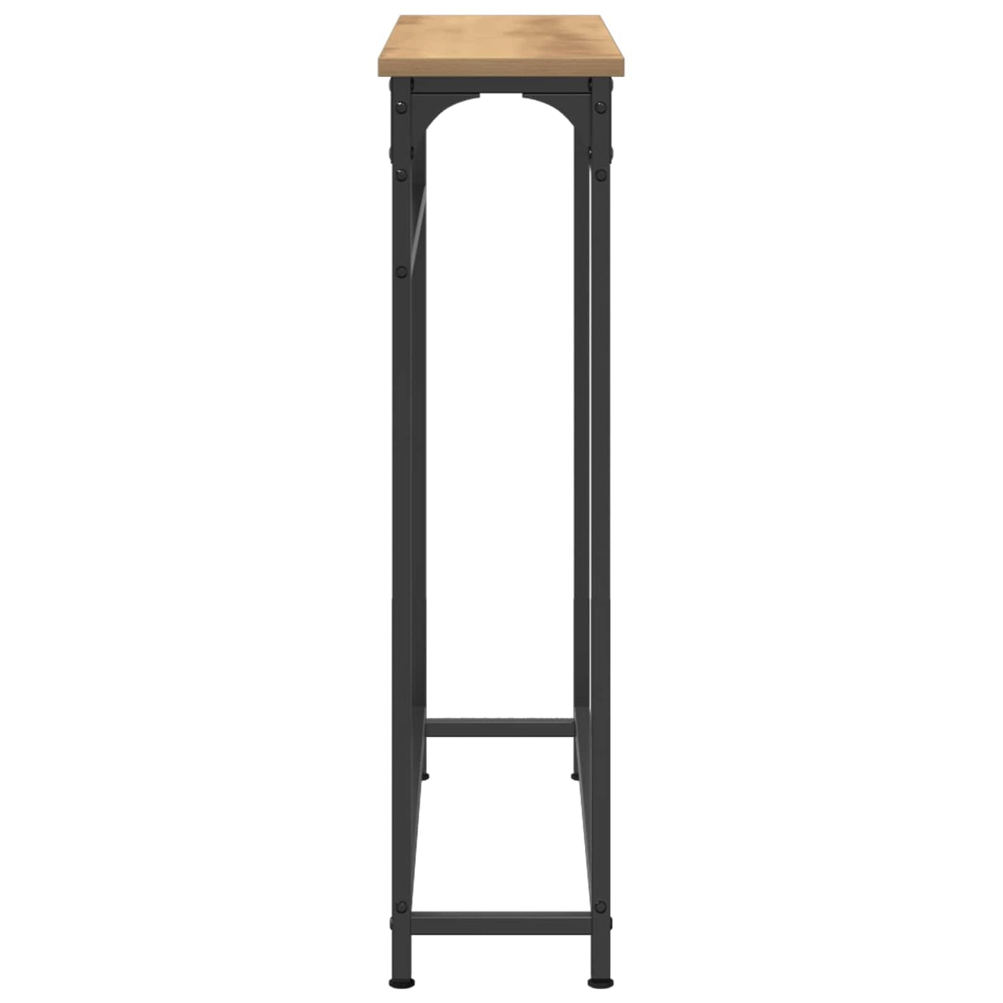 Tavolo consolle Rovere artigianale 75 x 19,5 x 75 cm | homemem39