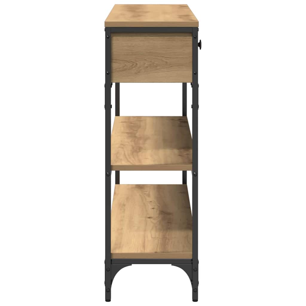 Tavolo Consolle rovere artigianale 100 x 25 x 75 cm