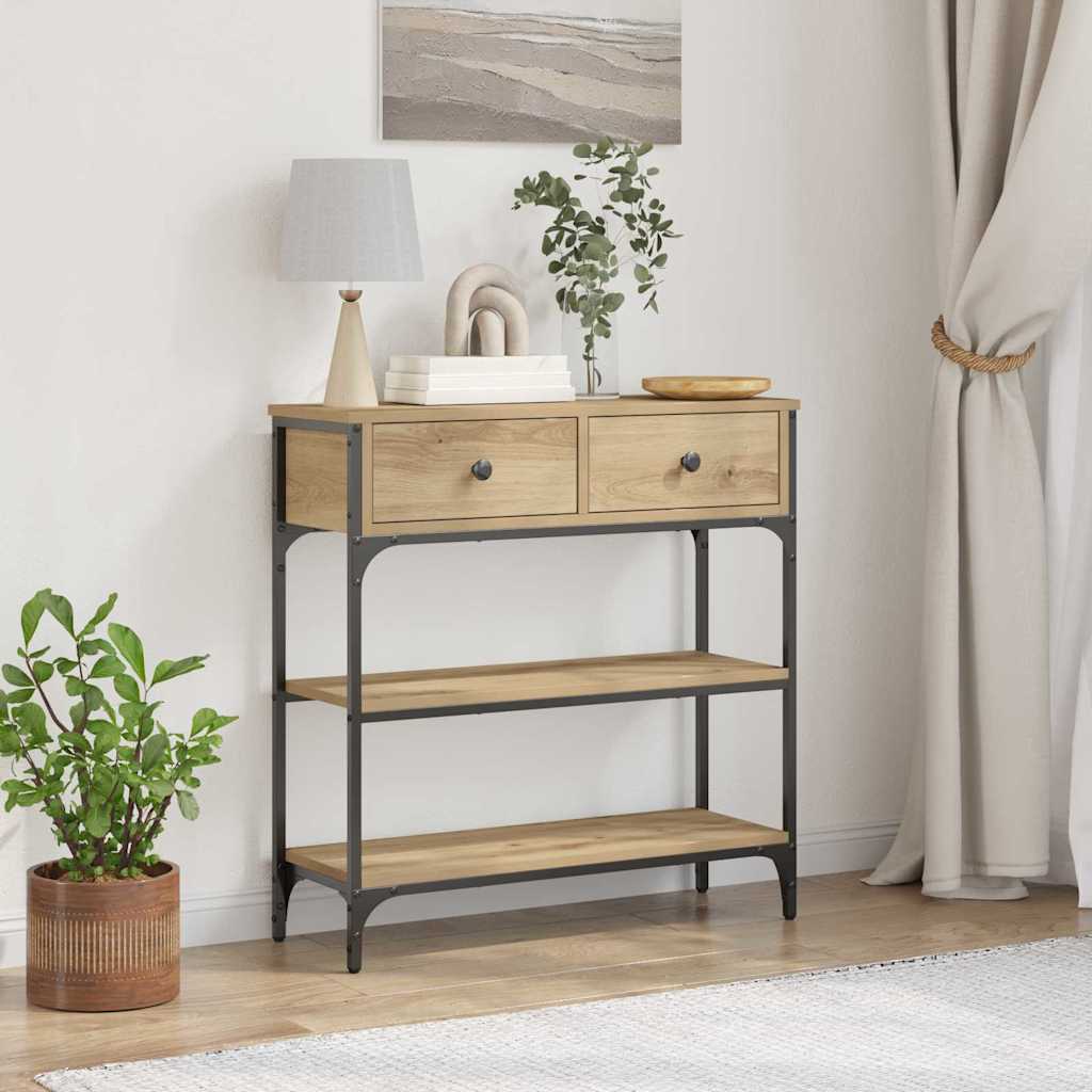 Tavolo Consolle rovere artigianale 72,5 x 25 x 75 cm