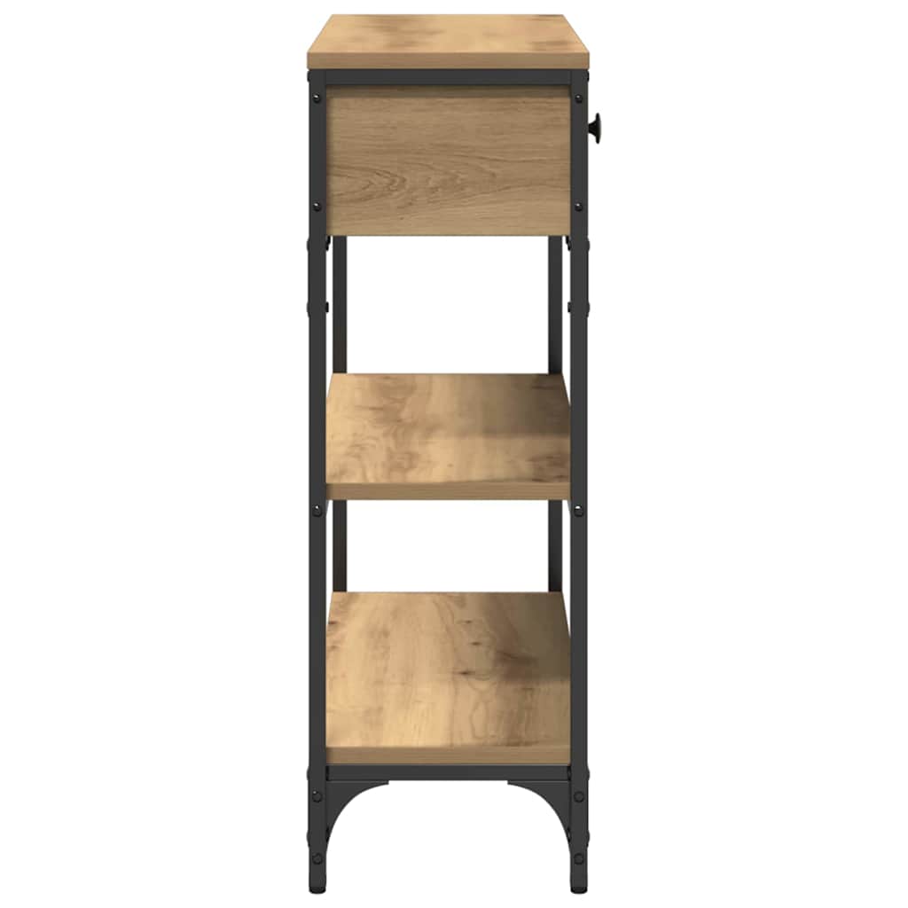 Tavolo Consolle rovere artigianale 72,5 x 25 x 75 cm