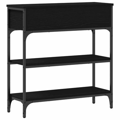 Tavolo consolle Rovere Nero 72.5 x 25 x 75 cm Legno multistrato | homemem39