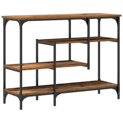 Tavolo Console con lo scaffale Legno vecchio 100 x 35 x 75 cm