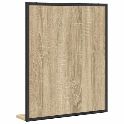 Specchio da bagno con lo scaffale Nero 50 x 12 x 60 cm | homemem39