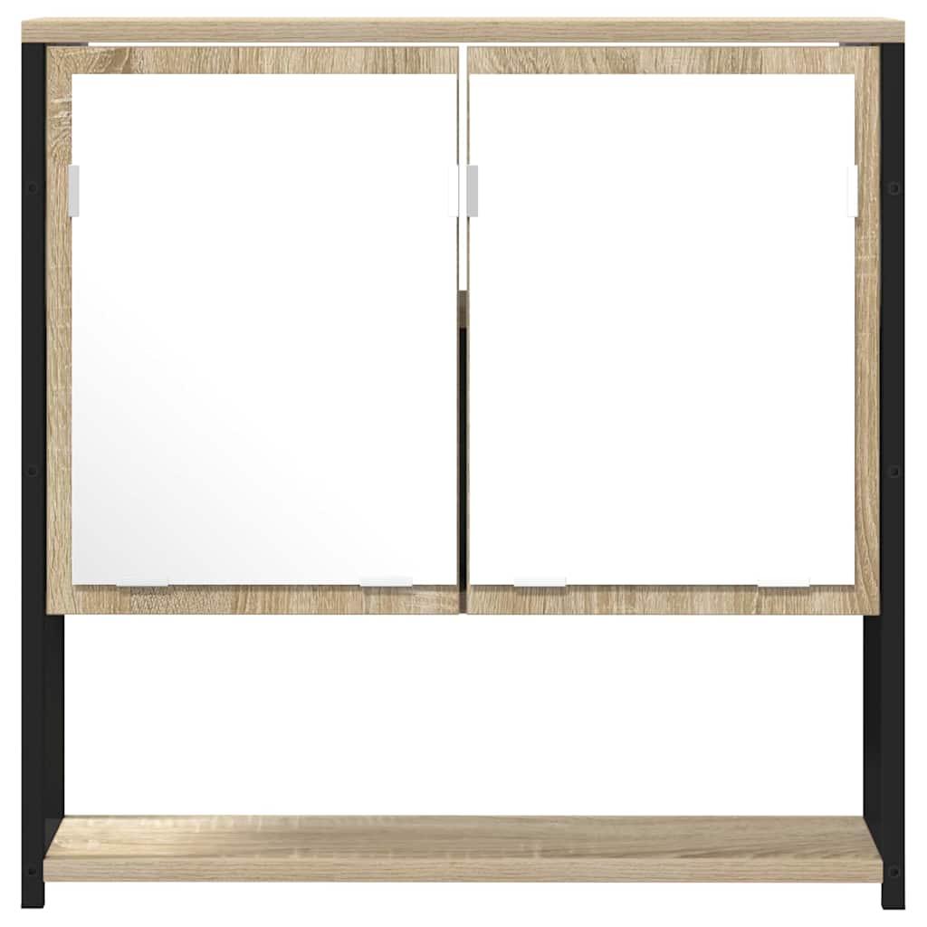 Specchio da bagno con lo scaffale Beige 60 x 16 x 60 cm | homemem39