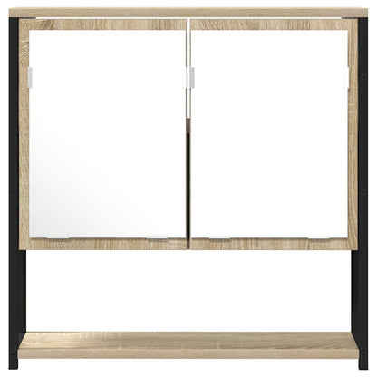 Specchio da bagno con lo scaffale Beige 60 x 16 x 60 cm | homemem39