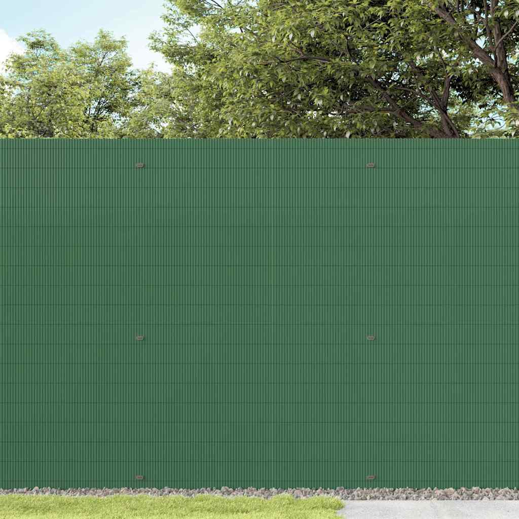 Recinzione da Giardino Bifacciale Verde 1,8x5 m in PVC | homemem39