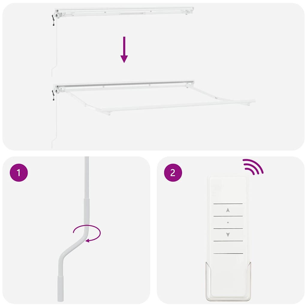 Struttura della tenda Blu e Bianco 250 x 200 cm | homemem39