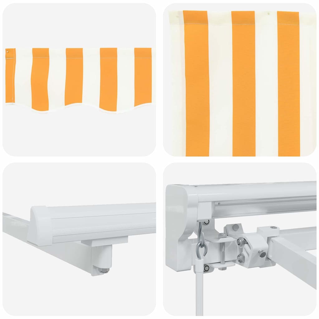 Struttura della tenda Giallo e Bianco 250 x 200 cm | homemem39