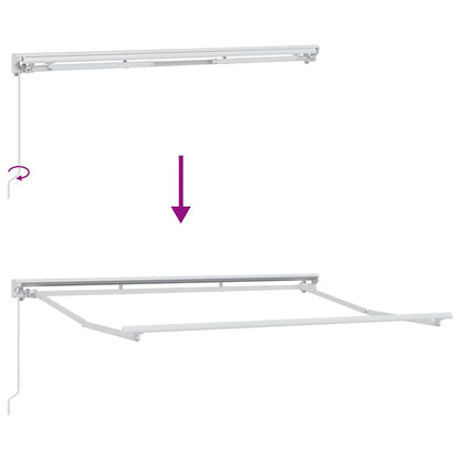 Struttura della tenda Giallo e Bianco 250 x 200 cm | homemem39