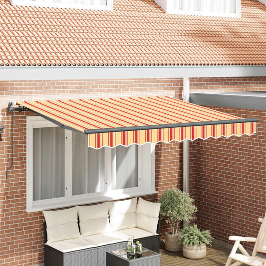 Tenda Retrattile Giallo e Arancione 250 x 200 cm Tessuto | homemem39