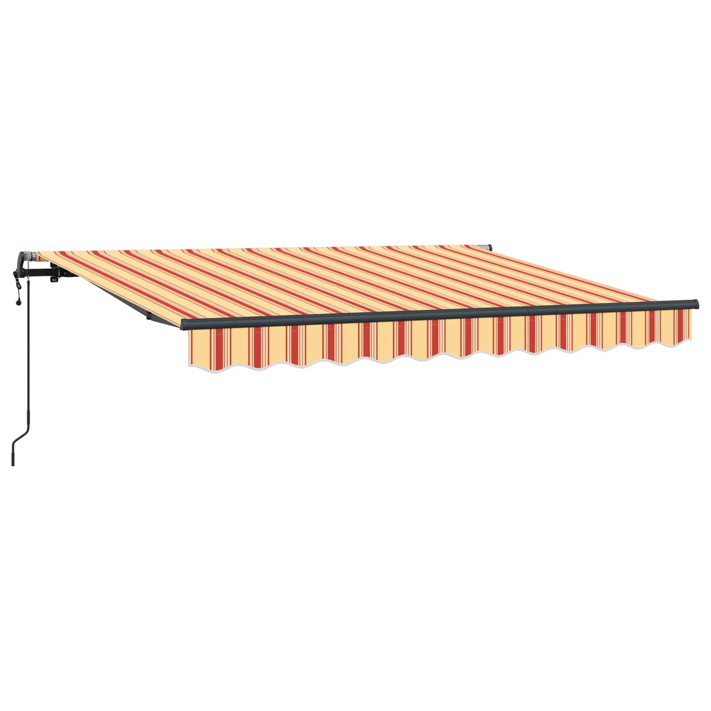 Tenda Retrattile Giallo e Arancione 250 x 200 cm Tessuto | homemem39