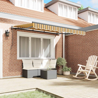 Tenda Retrattile Giallo e Grigio 250 x 200 cm Tessuto