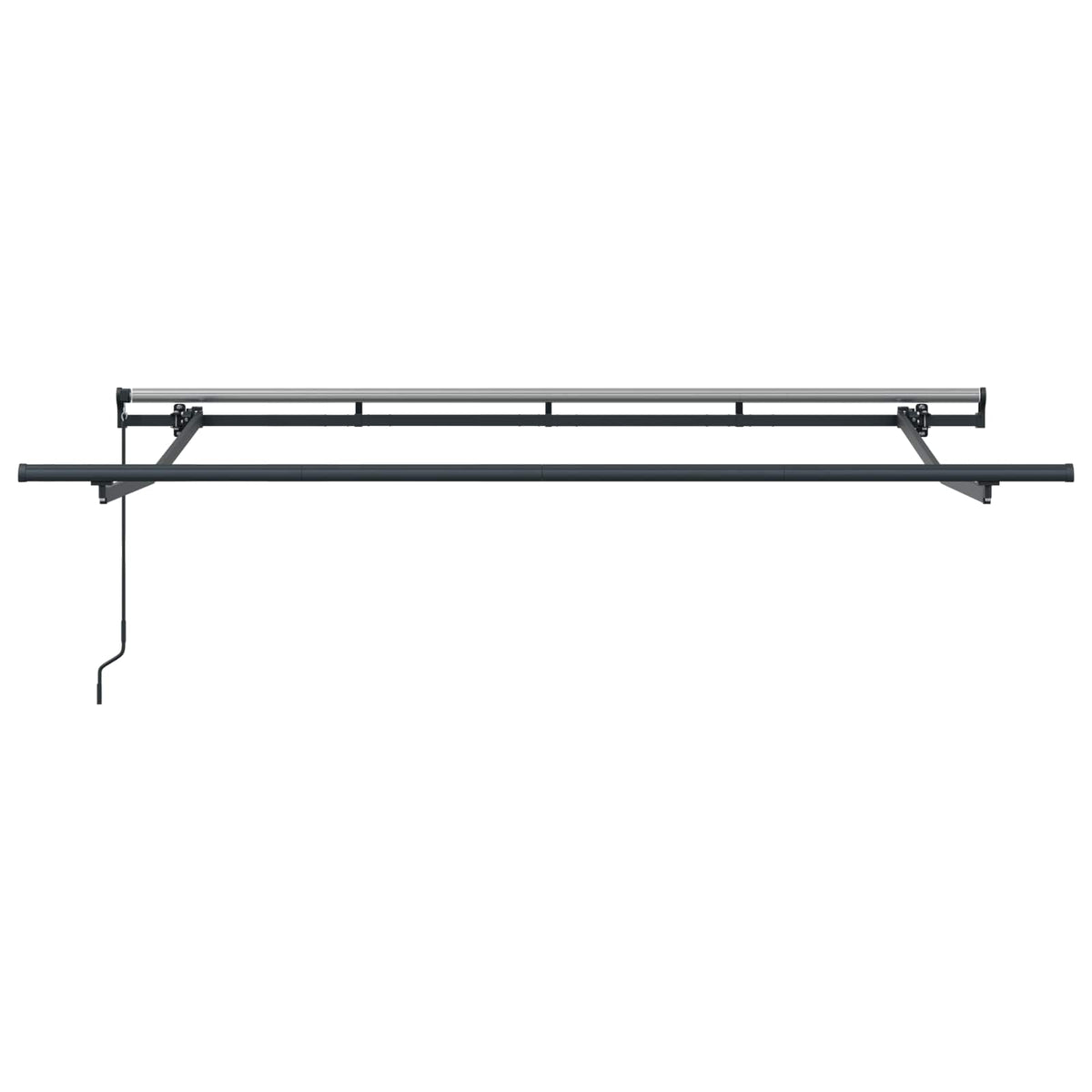 Tenda retrattile Grigio chiaro 250 x 200 cm Tessuto | homemem39