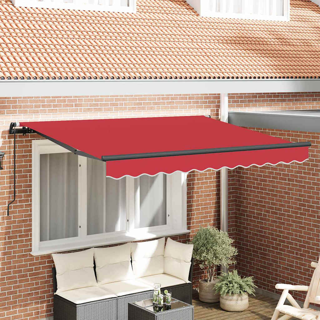 Tenda Retrattile Rosso 250 x 200 cm Tessuto