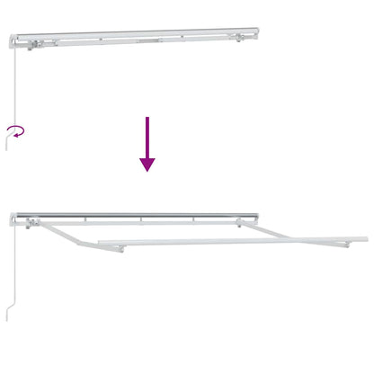 Tenda retrattile Giallo 300 x 200 cm Tessuto | homemem39