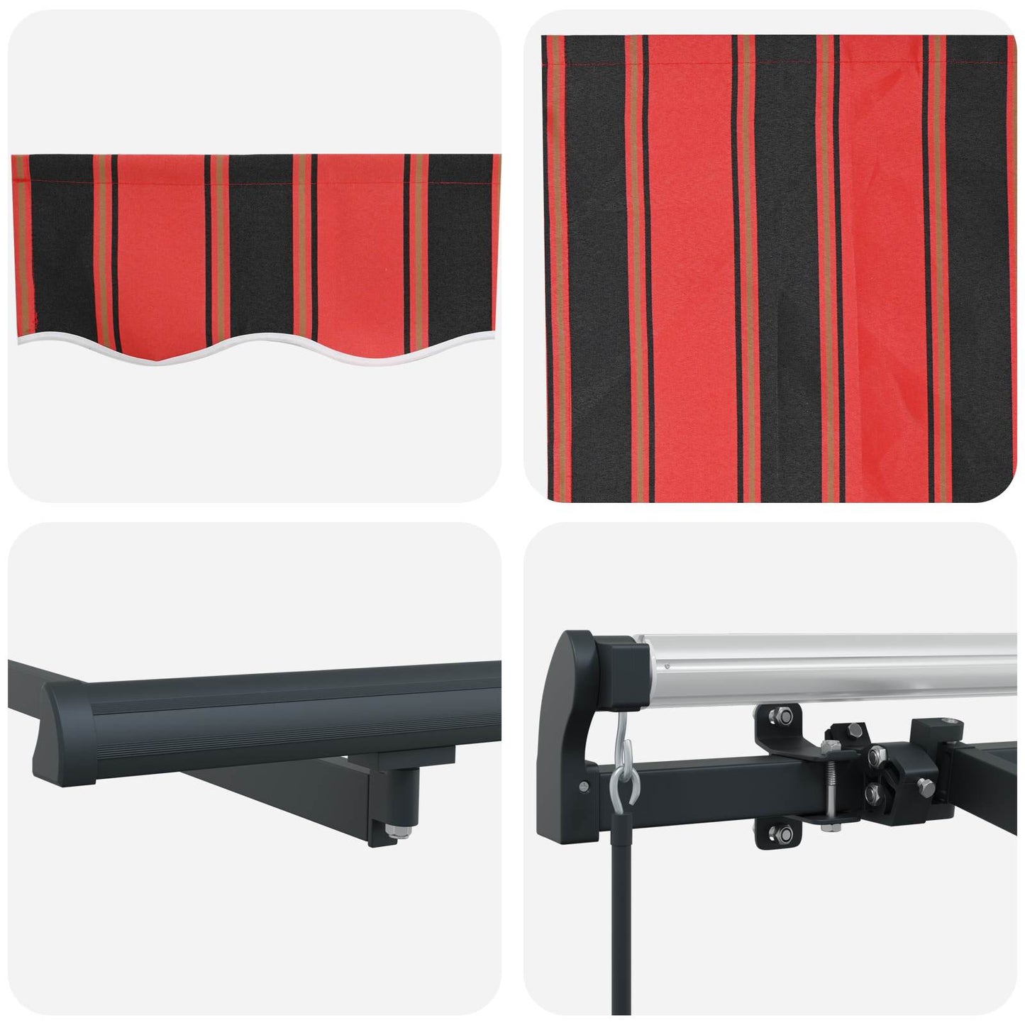 Tenda Retrattile Arancione 300 x 200 cm Tessuto | homemem39