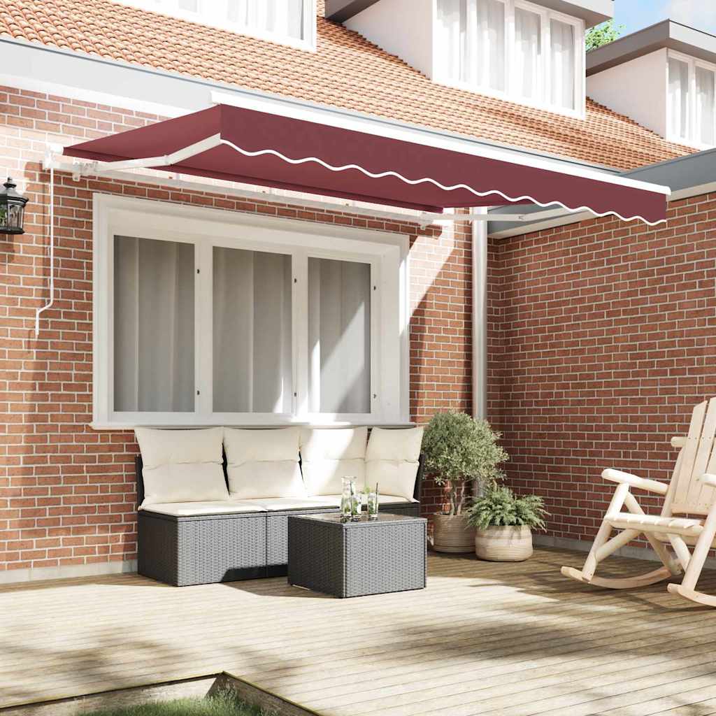 Tenda retrattile Borgogna 300 x 200 cm Tessuto | homemem39