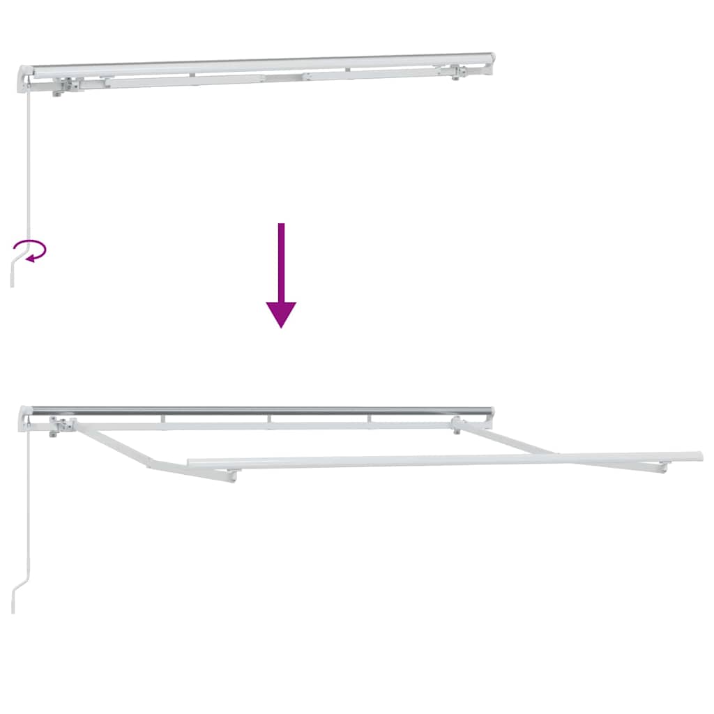 Tenda retrattile Borgogna 300 x 200 cm Tessuto | homemem39