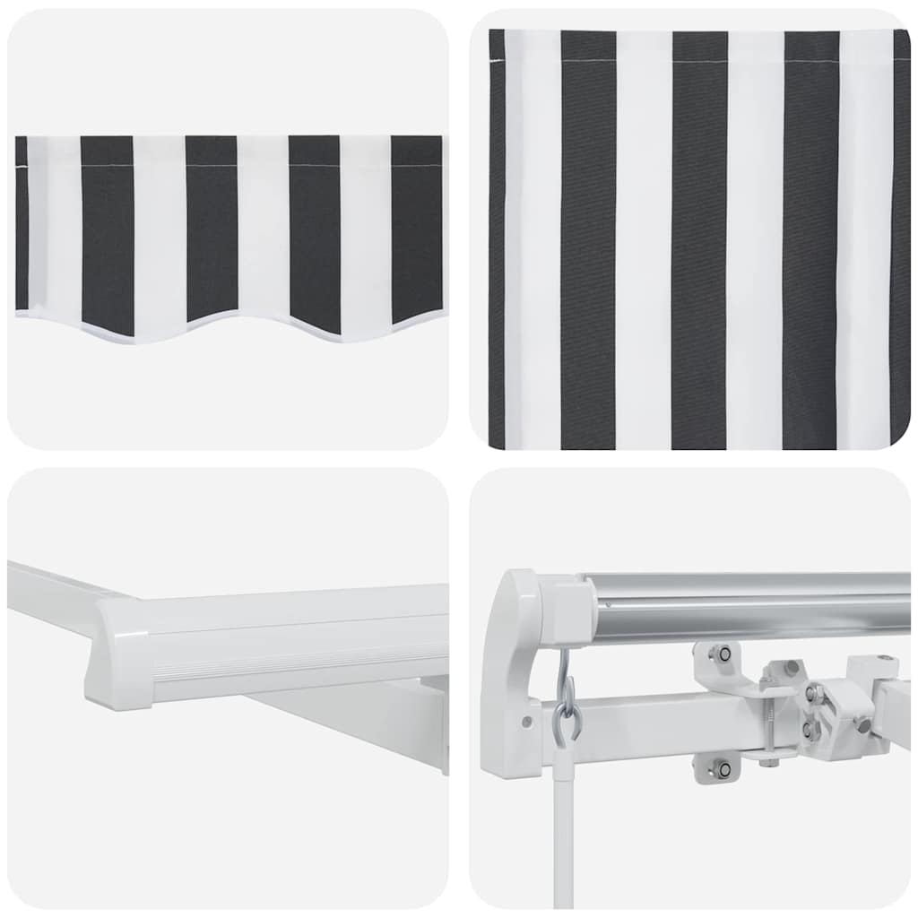 Tenda Retrattile Antracite 300 x 200 cm Tessuto