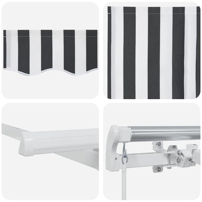 Tenda Retrattile Antracite 300 x 200 cm Tessuto