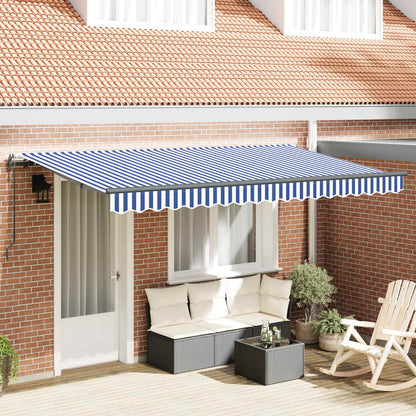 Tenda Retrattile Blu 350 x 200 cm Tessuto | homemem39