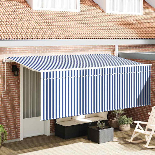 Tenda retrattile Blu 350 x 200 cm Tessuto - homemem39
