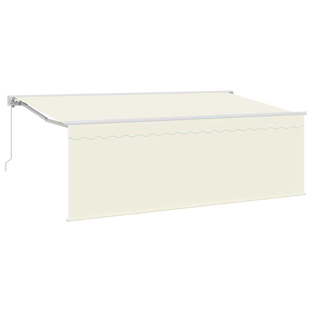 Tenda Retrattile Crema 350 x 200 cm Poliestere e Alluminio | homemem39