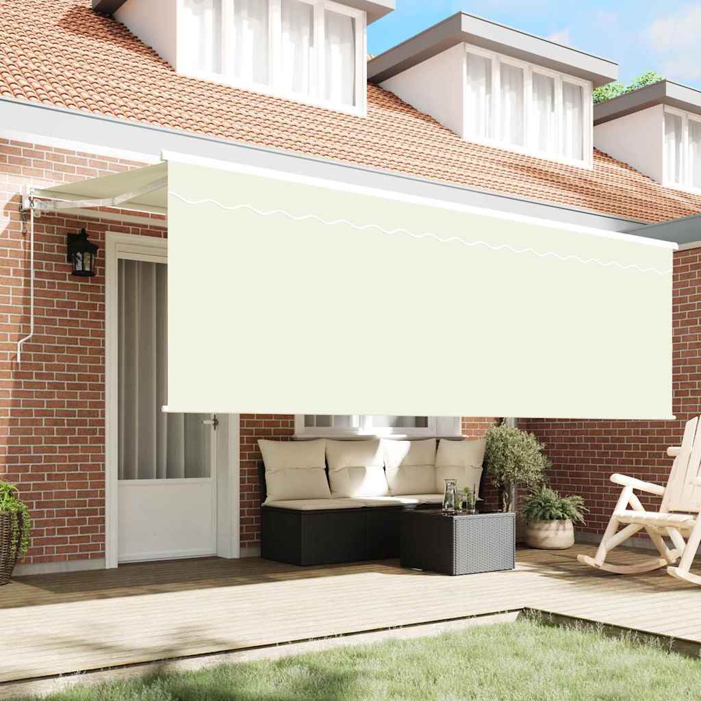 Tenda Retrattile Crema 350 x 200 cm Poliestere e Alluminio | homemem39