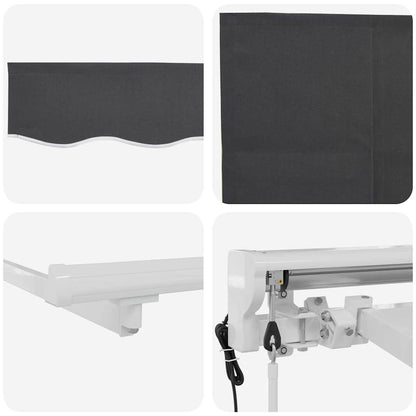 Struttura della tenda Antracite 350 x 200 cm | homemem39