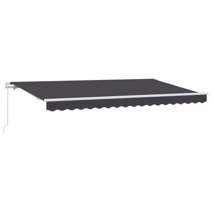 Tenda Retrattile Antracite 350 x 200 cm Tessuto | homemem39